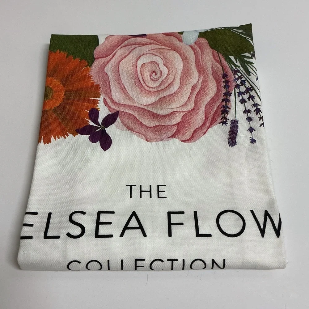 Partridges London Tea Towel Chelsea Flower Collection British UK 100% Cotton